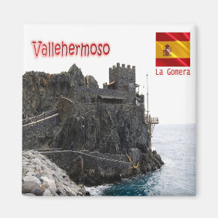 zES151 LA GOMERA Vallehermoso, Castillo del Mar,  Magnet