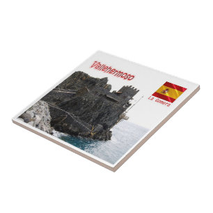 zES151 LA GOMERA Vallehermoso, Castillo del Mar, Tile