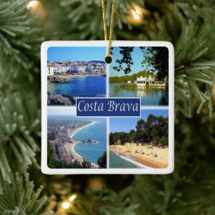 zES153 COSTA BRAVA Spain, Ceramic Ornament