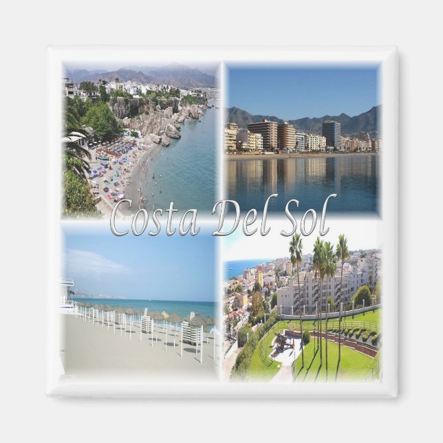zES156 COSTA DEL SOL, Spain, Fridge Magnet (Front)