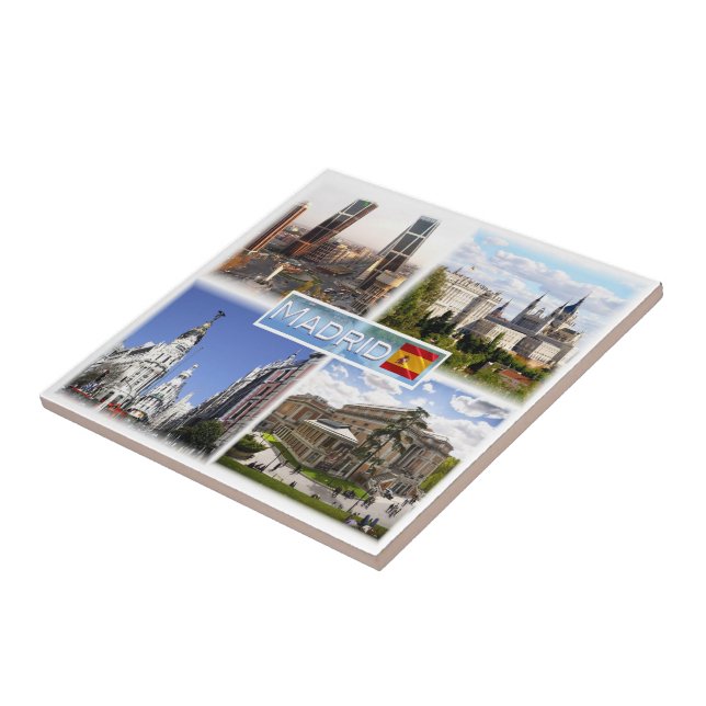 zES159 MADRID Puerta de Europa, plaza de Castilla, Tile (Side)