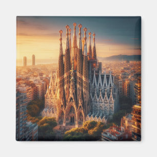 zESa13 BARCELONA Basilica Sagrada Familia, fridge Magnet