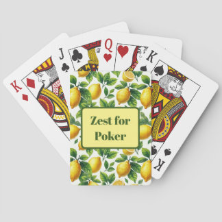 Zest for Life Lemons Playing Cards