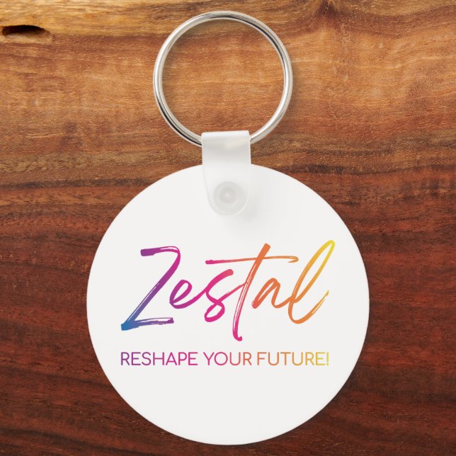 Zestal - Reshape Your Future! Key Ring (Front)