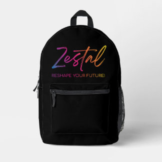 Zestal - Reshape Your Future! Printed Backpack