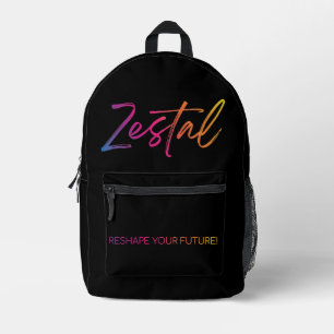 Zestal - Reshape Your Future! Printed Backpack