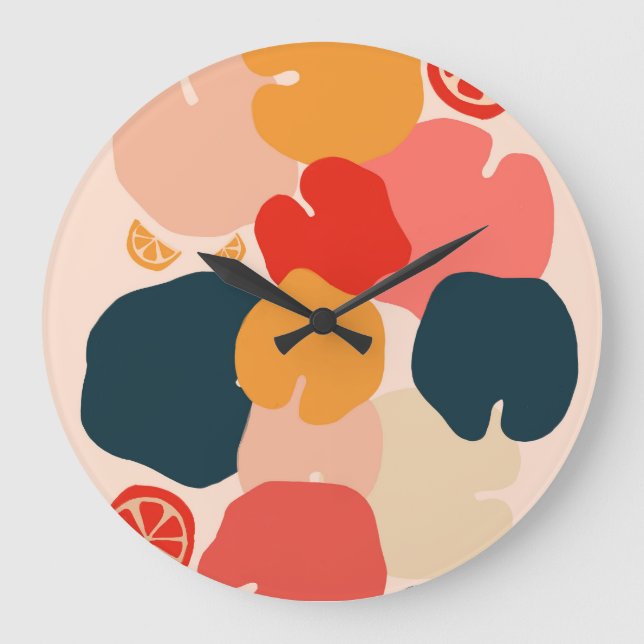 Zestful Zen Large Clock (Front)