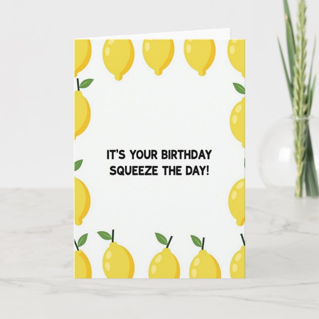 Zesty Birthday Card (Front)