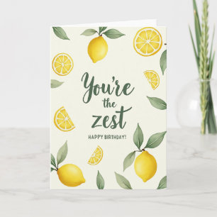 Zesty Birthday Watercolor Art Card