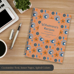 Zesty Summer Floral Pattern Notebook