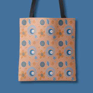 Zesty Summer Floral Pattern Tote Bag
