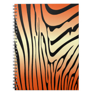 Zesty Zebra Orange Notebook