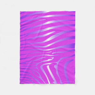 Zesty Zebra Pink Fleece Blanket