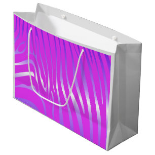 Zesty Zebra Pink Large Gift Bag