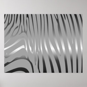 Zesty Zebra Poster