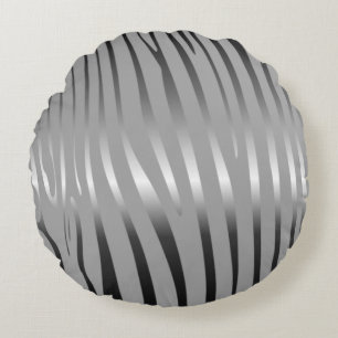 Zesty Zebra Round Cushion