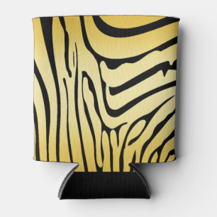 Zesty Zebra Yellow Can Cooler