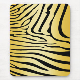 Zesty Zebra Yellow Mouse Mat