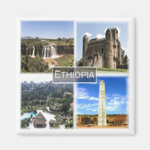 zET013 ETHIOPIA, Mosaic, Africa, Fridge Magnet