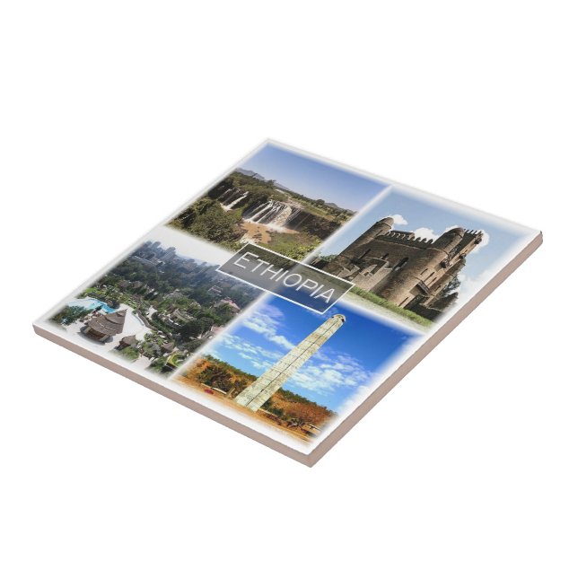 zET013 ETHIOPIA, Mosaic, Africa, Tile (Side)