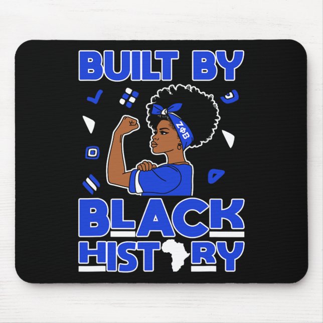 Zeta Phi Beta Sorority Black Queen Pride Melanin A Mouse Mat (Front)