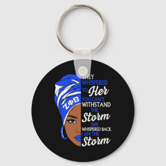 Zeta Phi Beta Sorority Black Women Pride Melanin A Key Ring