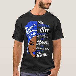 Zeta Phi Beta Sorority Black Women Pride Melanin A T-Shirt