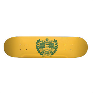 Zeta Zeta Zeta Fraternity Crest - Colour Skateboard