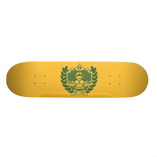 Zeta Zeta Zeta Fraternity Crest - Colour Skateboard