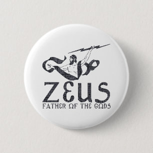 Zeus 6 Cm Round Badge
