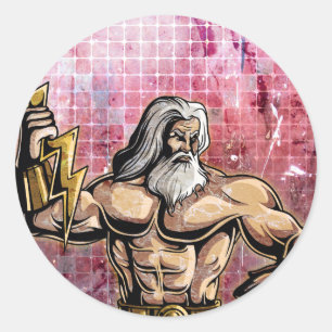 Zeus Classic Round Sticker