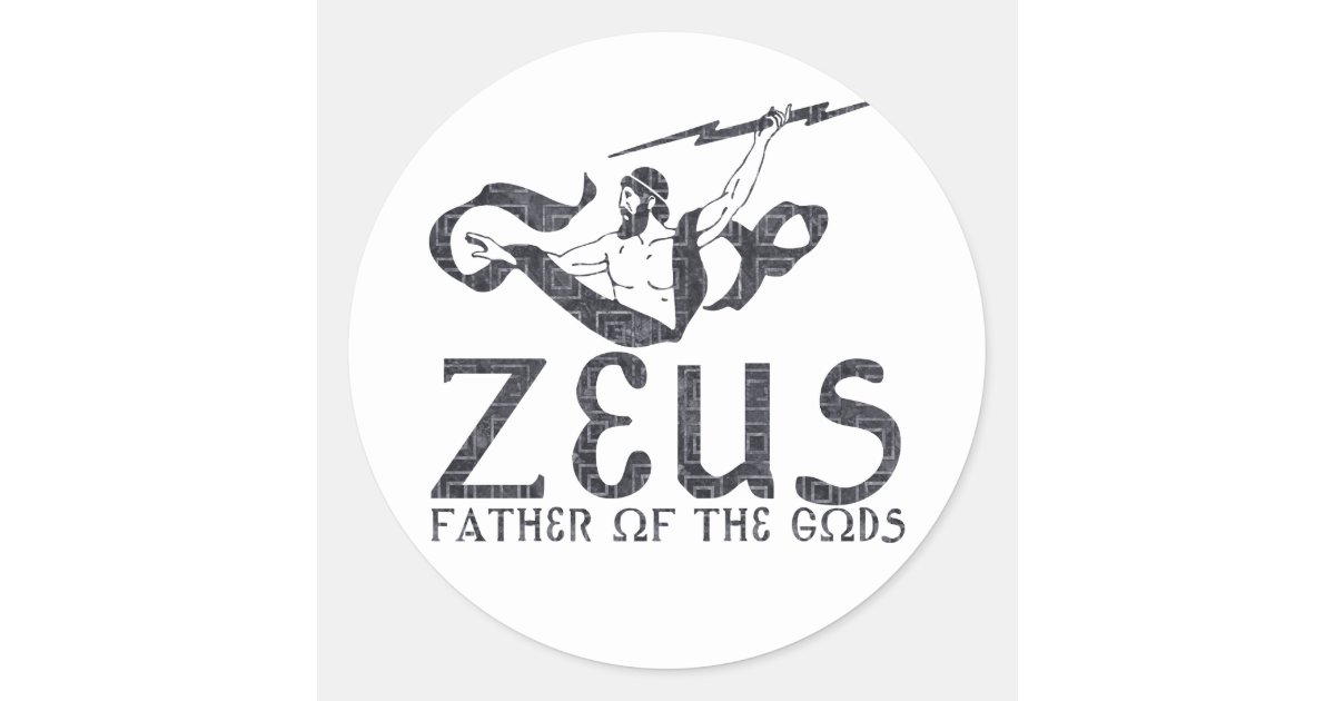 Zeus Classic Round Sticker | Zazzle