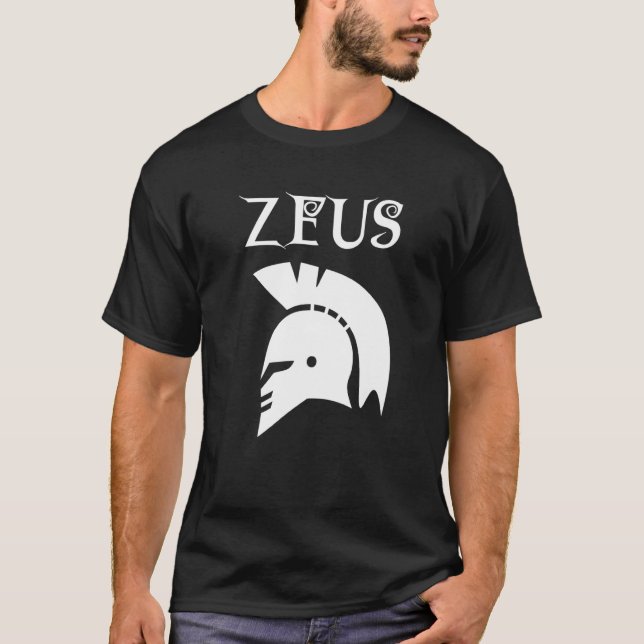 Zeus Costume Simple Classic Greek God Workout Zeus T-Shirt (Front)