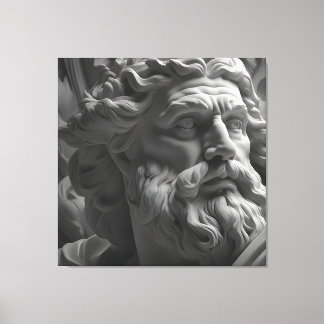 Zeus god canvas print