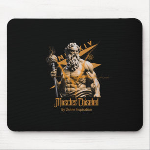 Zeus Greek Gods Thunder Mythology Gym Fitness Moti Mouse Mat