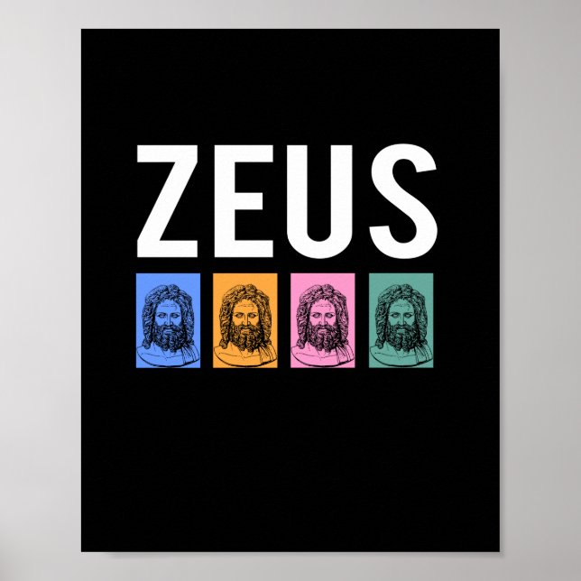 Zeus Greek Mythology Poster (Front)