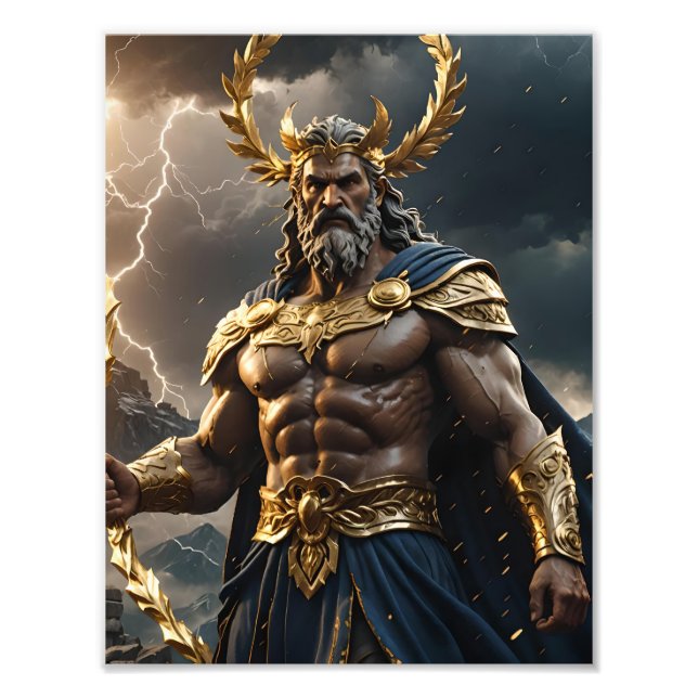 Zeus Jupiter Roman Greek God Photo Print (Front)