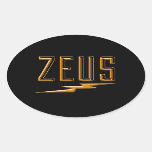 Zeus Oval Sticker