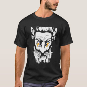 Zeus Simple Black Art Modern Trendy T-Shirt
