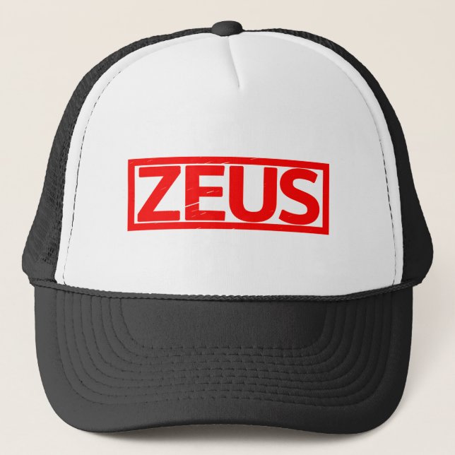 Zeus Stamp Trucker Hat (Front)