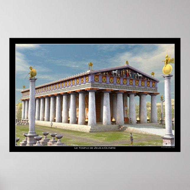 Zeus Temple at Olympia Poster (Front)