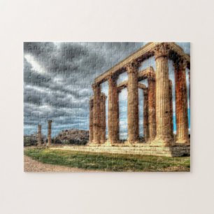Zeus Temple Athens. Jigsaw Puzzle