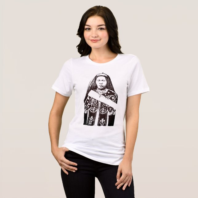 Zewditu Ethiopian Queen Tri-Blend Shirt (Front Full)