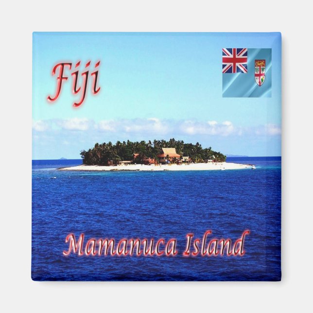 zFJ011 FIJI, MAMANUCA ISLAND, Oceania, Fridge Magnet (Front)