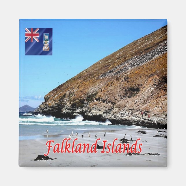 zFK009 FALKLAND Islands Panorama, America, Fridge  Magnet (Front)