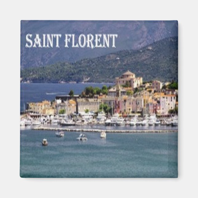 zFR009 SAINT FLORENT, Corsica Corse, Fridge Magnet (Front)