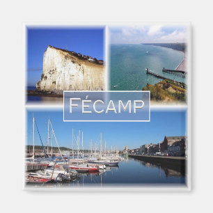 zFR025 FÉCAMP Harbour, Normandy, France Magnet