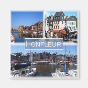 zFR028 HONFLEUR harbour, Normandy, Fridge Magnet