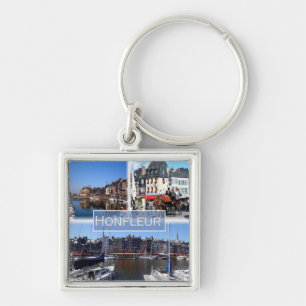 zFR028 HONFLEUR harbour, Normandy, Key Ring