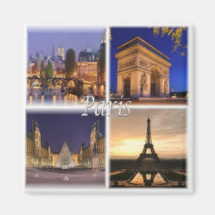 zFR030 PARIS, France, Europe, Fridge Magnet